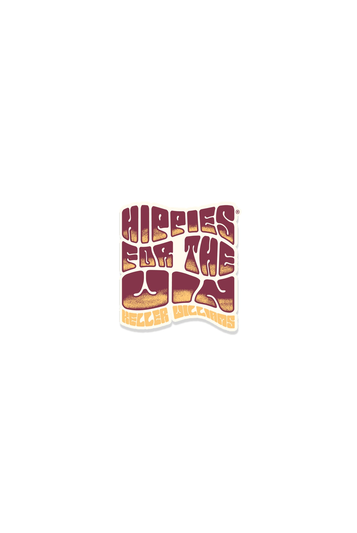 Hippies For The Win Sticker