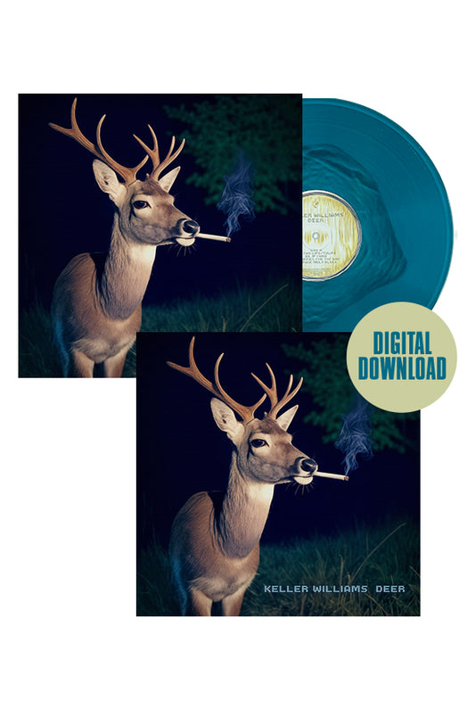 Deer Vinyl (Sea Blue Transparent w/ Gray Opaque Center)