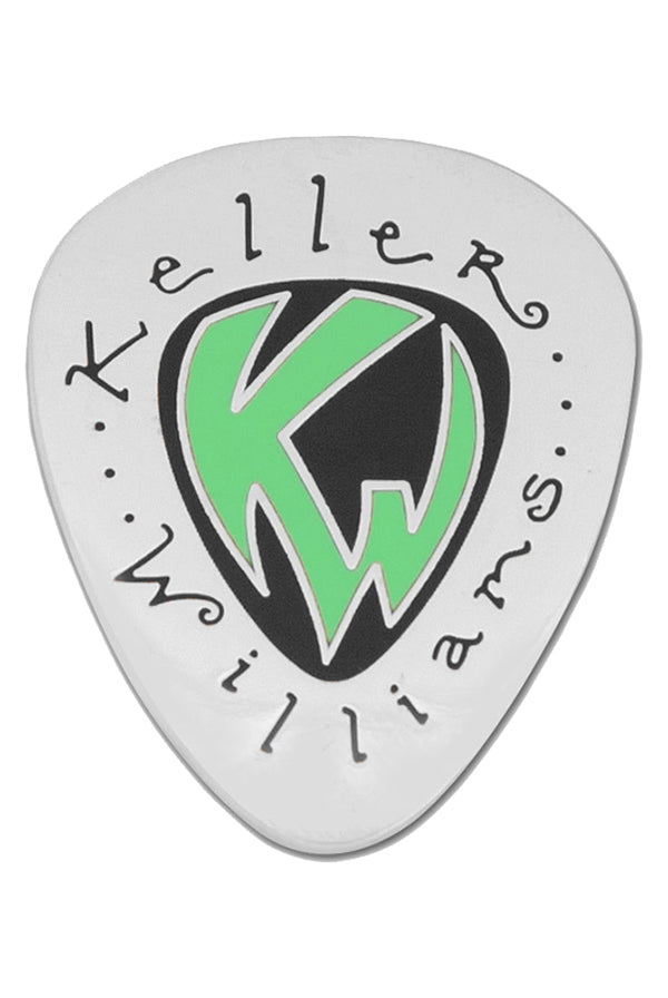 Glow In The Dark Guitar Pic Lapel Pin