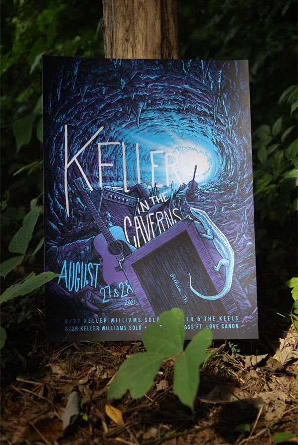 Keller in the Caverns 2021 Poster