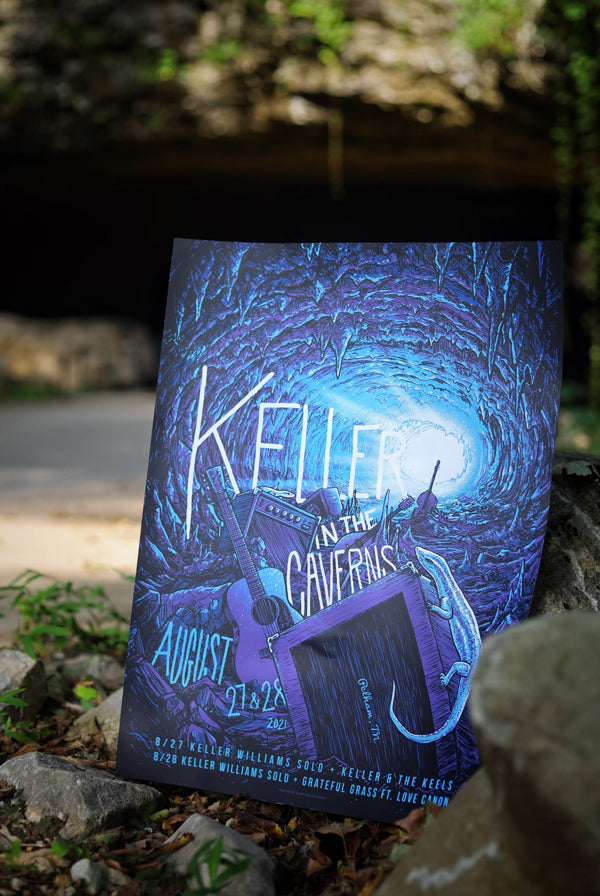 Keller in the Caverns 2021 Poster