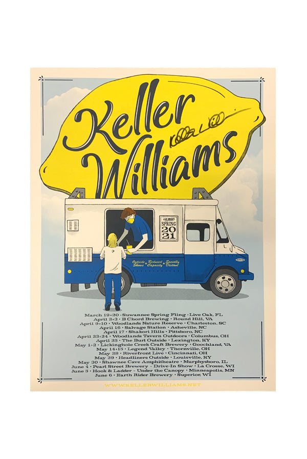 2021 Spring Tour Poster, signed by Keller