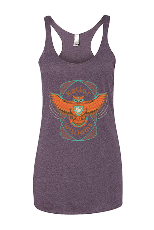 Owl Ladies Tank (Vintage Purple)