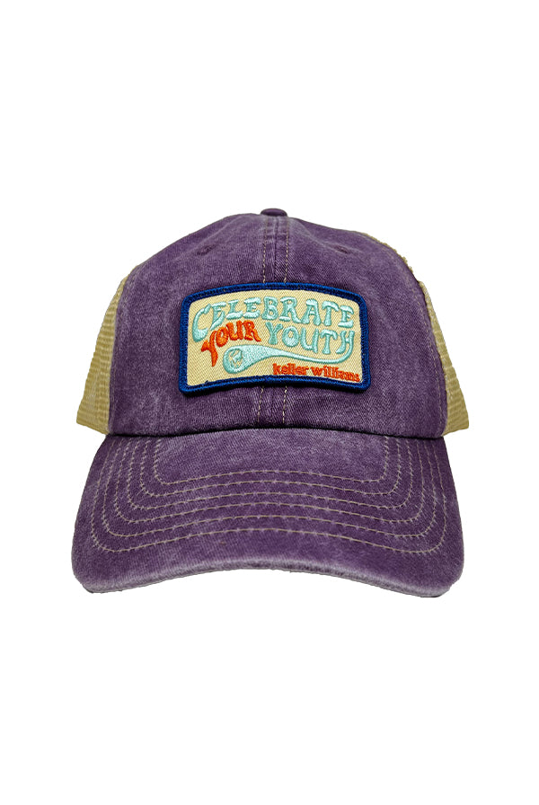 Celebrate Your Youth Purple Patch Hat