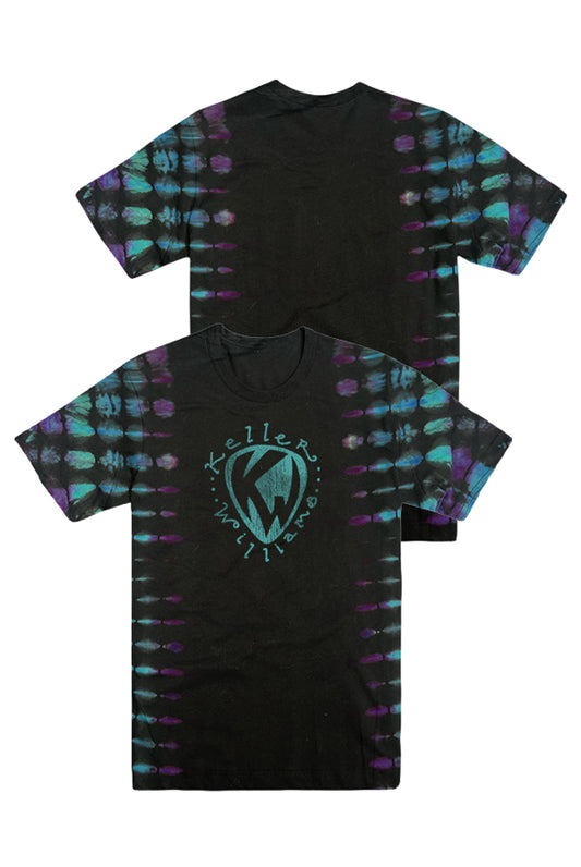 Turquoise Logo Tie Dye Tee (Split Dye)