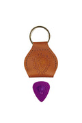 Leather Guitar Pick Holder Keychain