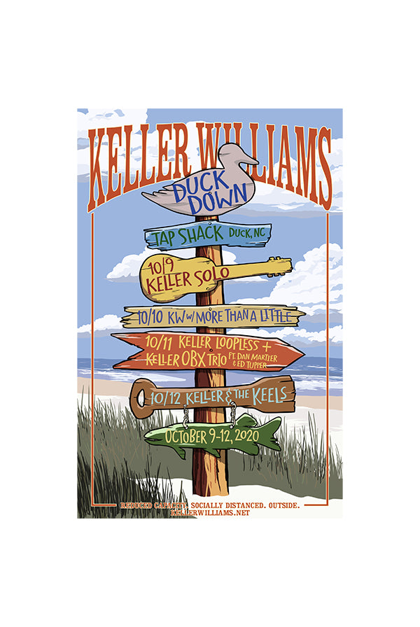 Duck Down 2020 16 x 22 Silk Screened Poster Signed by Keller